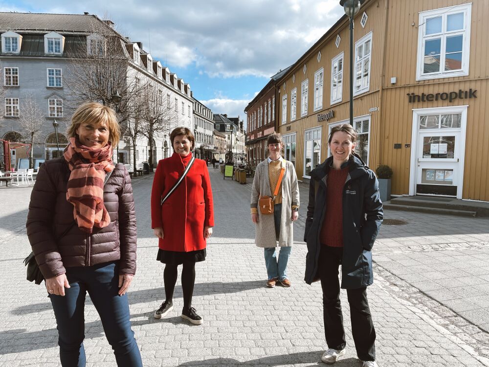 STYRET: Tone Reneflot Thoresen, Ellen Ørpen Aamodt, Gro-Helene Skalstad og Ingvild Magnus Haraldsen (avbildet) sitter i NovaPro sitt styre sammen med May Janne Botha Pedersen, Anna Crawford og Tiril Beatrix Uglum (ikke tilstede).