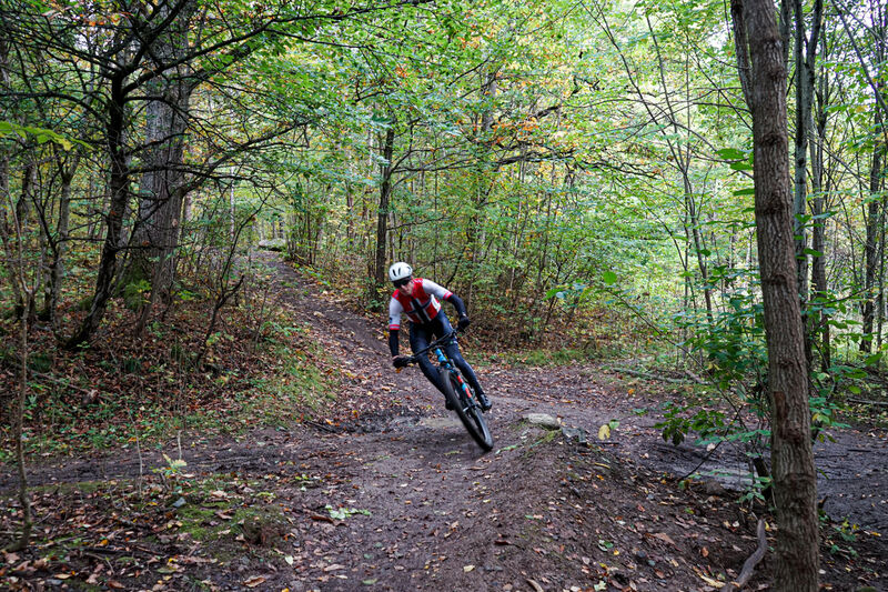 Eskil trener mye i Nordmarka. 