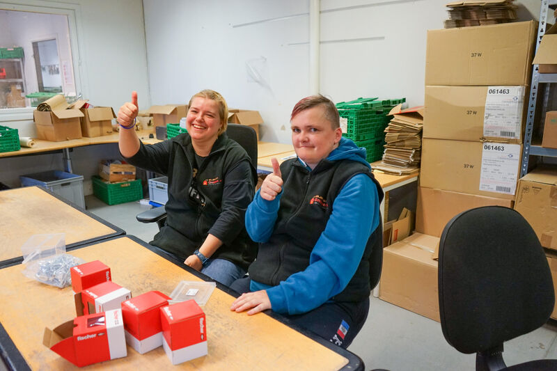 Line og Jeanette trives godt på Miljøhuset Gnisten.