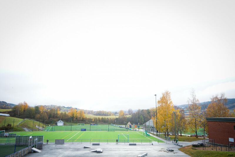 Oversikt over Gran Idrettspark. 