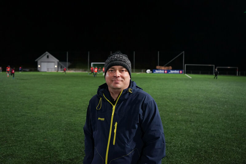 Per Robert Hagen, trener for fotballgruppa i Gran IL.