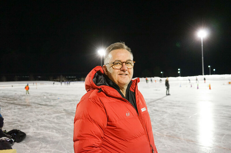 Trond Brørby i godt humør. 