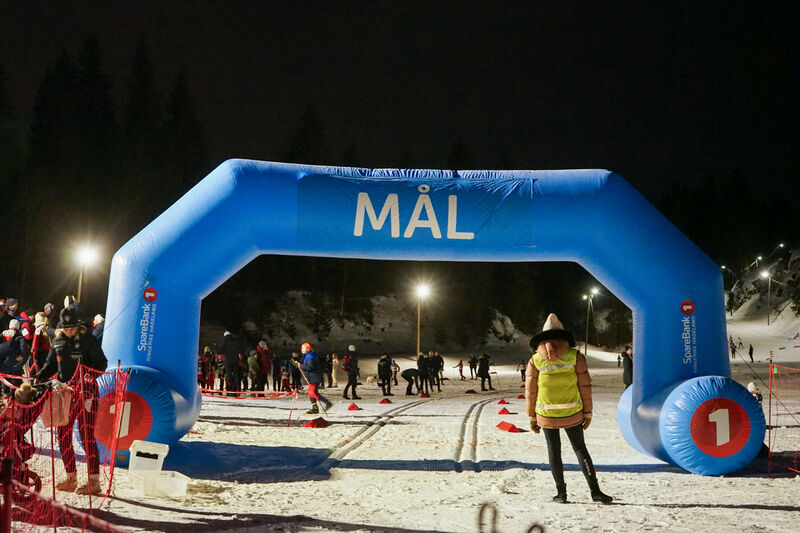 Det ble servert varm saft til alle etter målgang. 