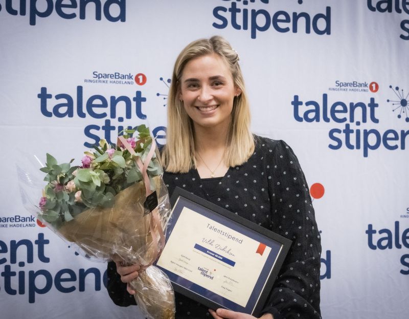 Mottok talentstipend - Vilde Didriksen (28). Foto: Futuria